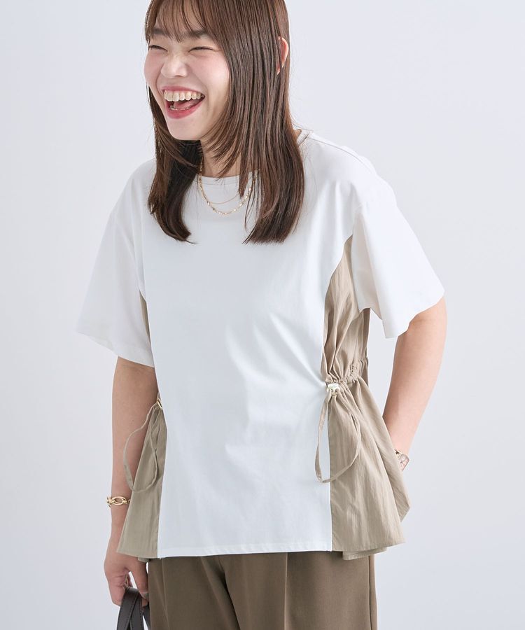 Green Parks「異素材ドッキングプルオーバー」|Tシャツ・カットソー|