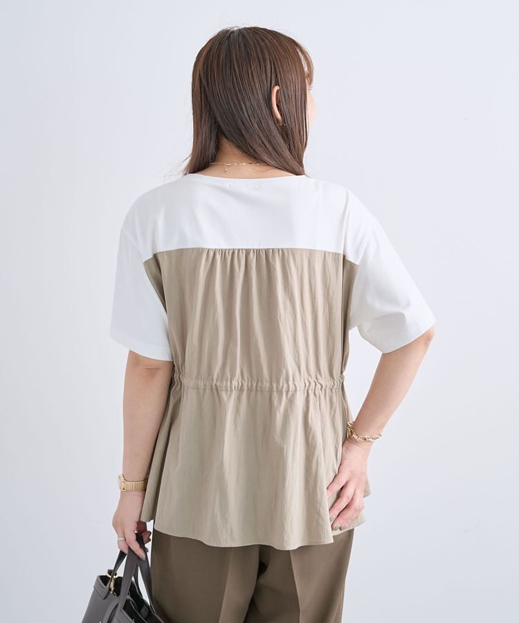 Green Parks「異素材ドッキングプルオーバー」|Tシャツ・カットソー|