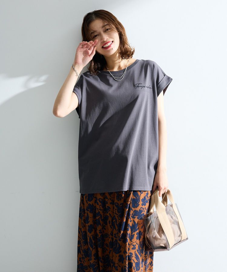 Green Parks「【適ON】汗染み防止フレンチロゴTシャツ」|Tシャツ・カットソー|