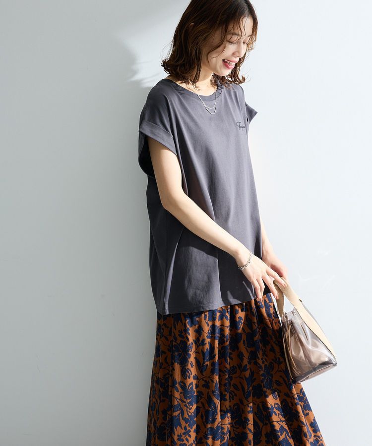 Green Parks「【適ON】汗染み防止フレンチロゴTシャツ」|Tシャツ・カットソー|