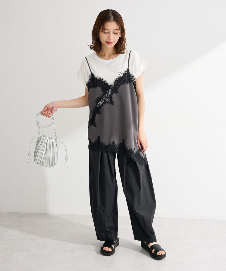 Green Parks「【適ON】汗染み防止フレンチロゴTシャツ」|Tシャツ・カットソー|