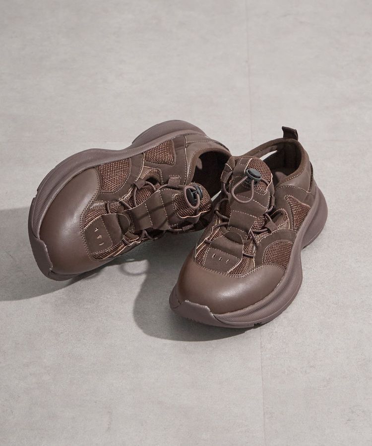 Green Parks「ドローコードスニーカー」|サンダル|Brown