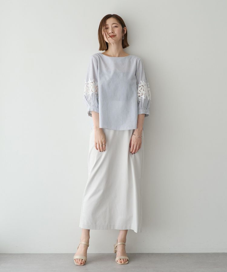 YECCA VECCA「ロングナロースカート」|タイト|