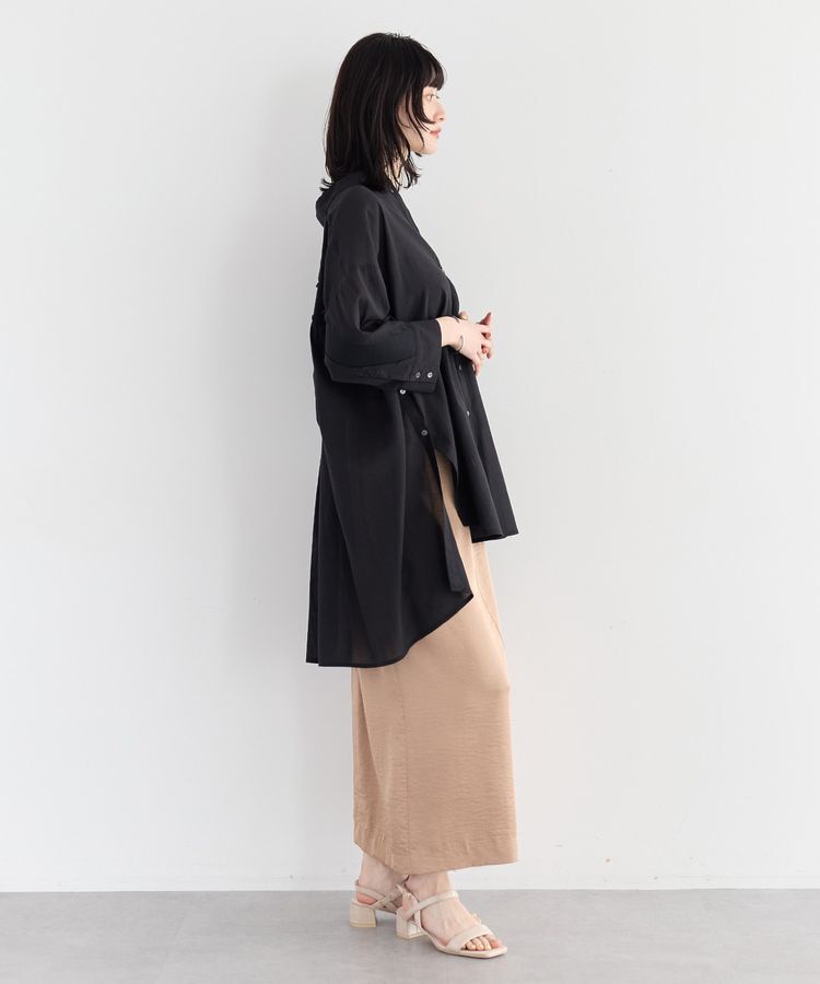 YECCA VECCA「シャイニーツイルナロースカート」|タイト|