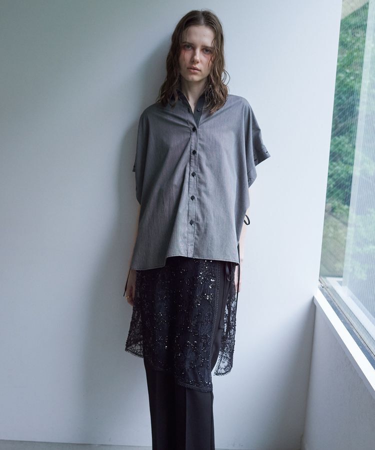 Editt by YECCA VECCA「レース装飾オーバースカート」|スカート|