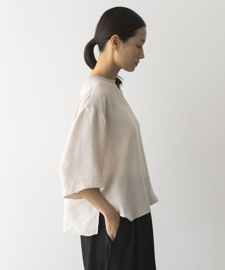 GARAGE OF GOOD CLOTHING「キュプラ混7分袖プルオーバー」|シャツ・ブラウス|