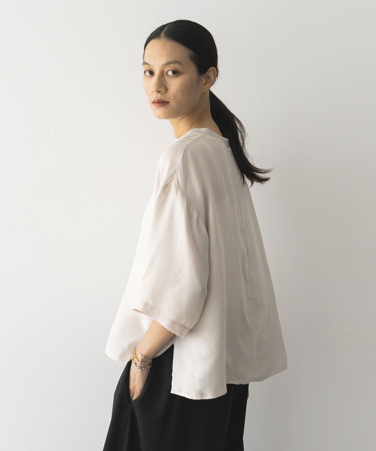 GARAGE OF GOOD CLOTHING「キュプラ混7分袖プルオーバー」|シャツ・ブラウス|