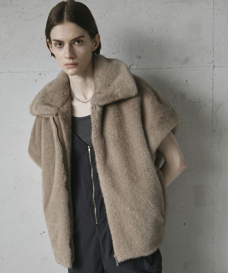 GARAGE OF GOOD CLOTHING「グラデーションファーZIP VEST」|その他|