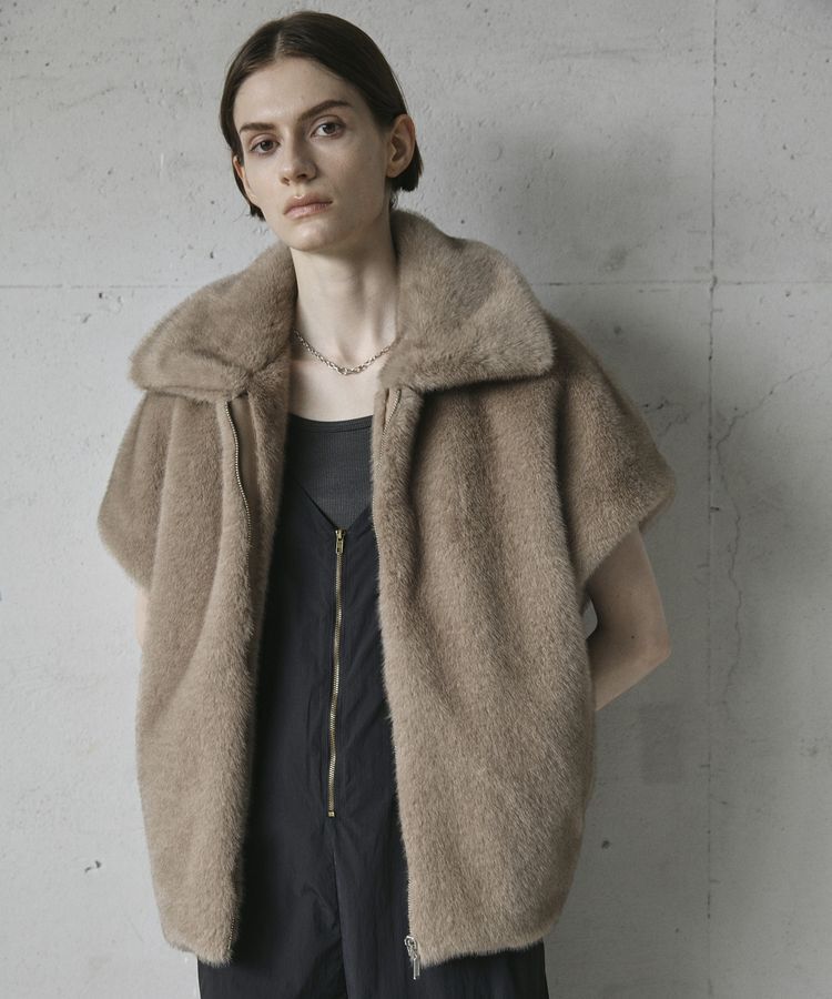 GARAGE OF GOOD CLOTHING「グラデーションファーZIP VEST」|その他|