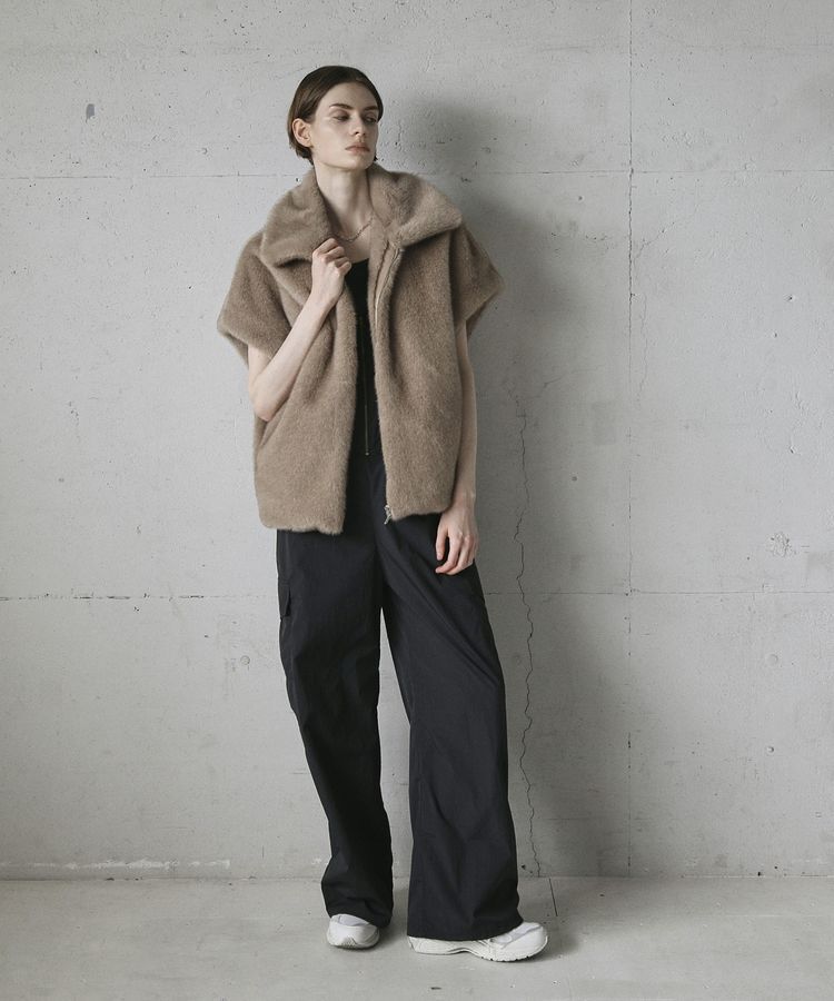 GARAGE OF GOOD CLOTHING「グラデーションファーZIP VEST」|その他|