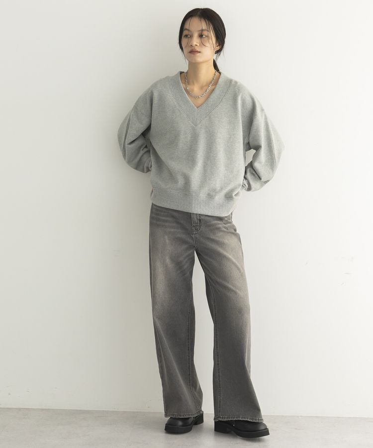 GARAGE OF GOOD CLOTHING「【日本製】ELIZABETH Vネックロゴプルオーバー」|Tシャツ・カットソー|