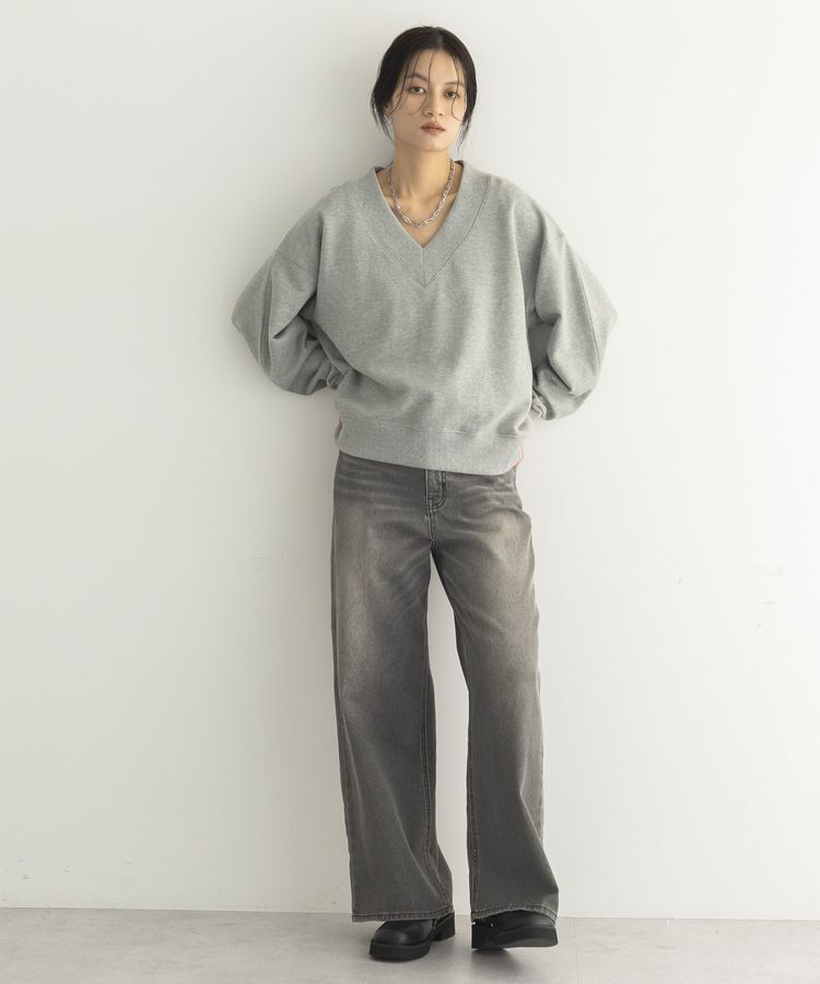 GARAGE OF GOOD CLOTHING「【日本製】ELIZABETH Vネックロゴプルオーバー」|Tシャツ・カットソー|