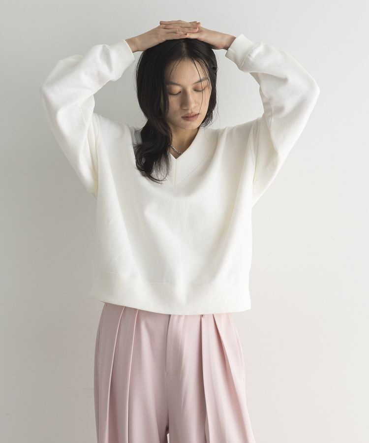 GARAGE OF GOOD CLOTHING「【日本製】ELIZABETH Vネックロゴプルオーバー」|Tシャツ・カットソー|