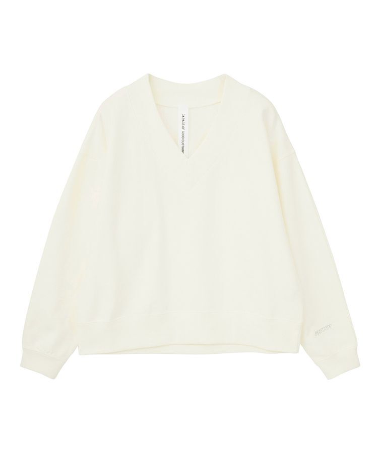 GARAGE OF GOOD CLOTHING「【日本製】ELIZABETH Vネックロゴプルオーバー」|Tシャツ・カットソー|