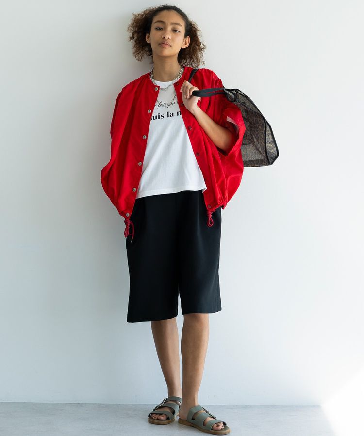 GARAGE OF GOOD CLOTHING「【日本製】綿麻混ショートパンツオールインワン」|オールインワン|