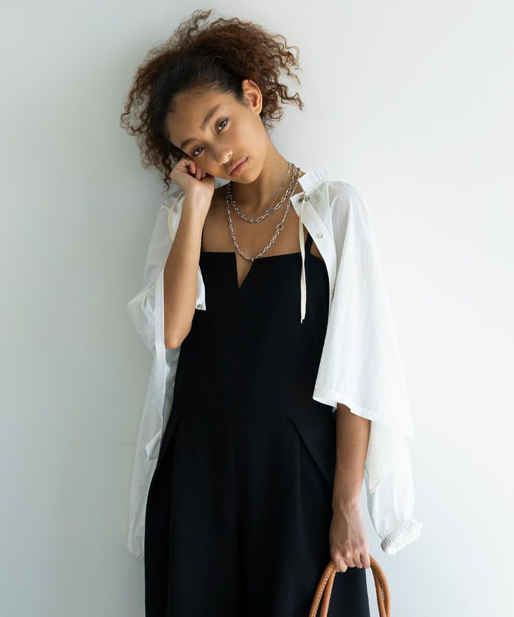 GARAGE OF GOOD CLOTHING「【日本製】綿麻混ショートパンツオールインワン」|オールインワン|