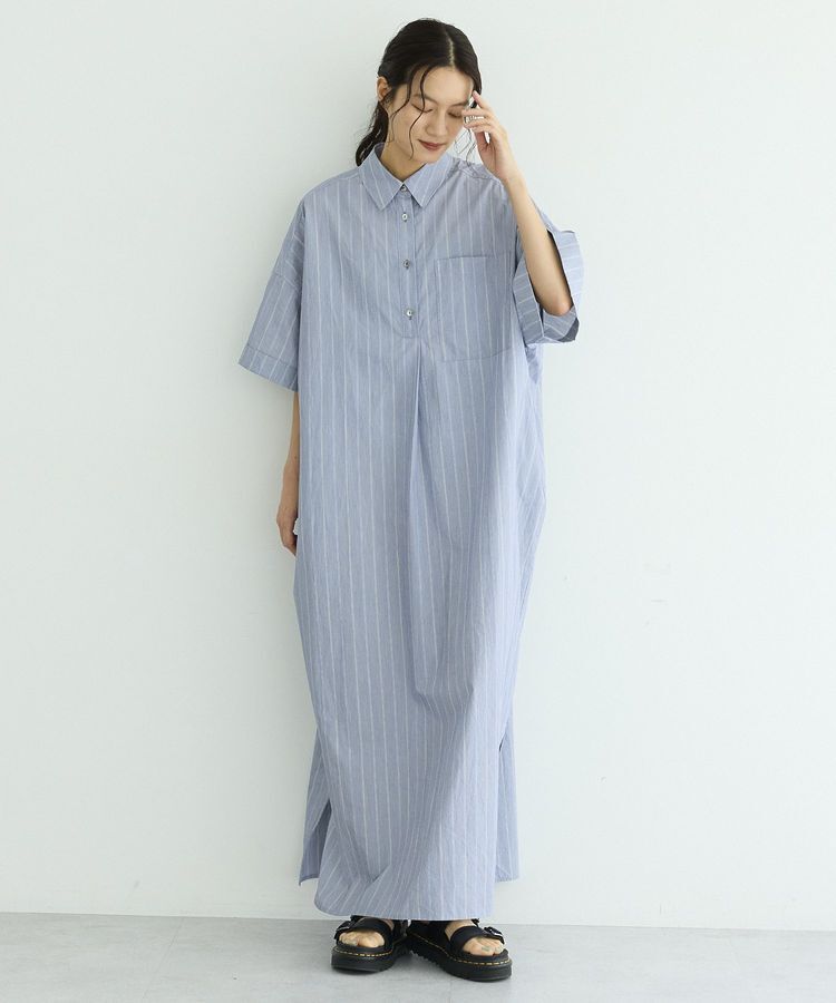 GARAGE OF GOOD CLOTHING「【日本製】ストライプスキッパーワンピース」|ワンピース|