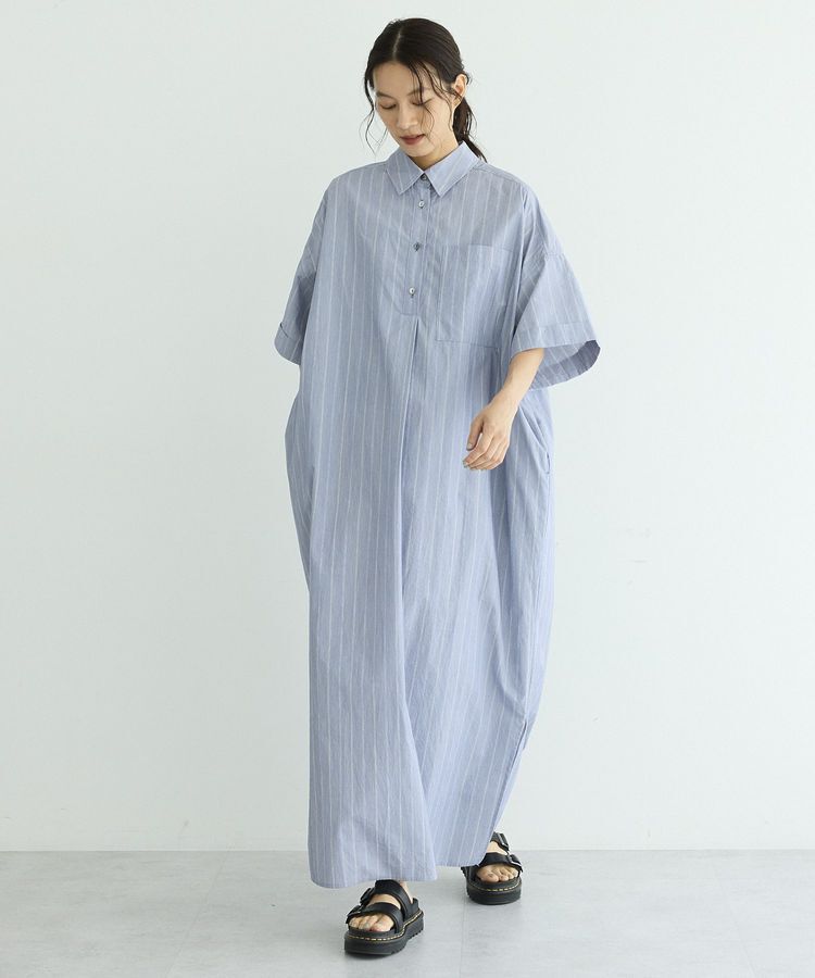 GARAGE OF GOOD CLOTHING「【日本製】ストライプスキッパーワンピース」|ワンピース|