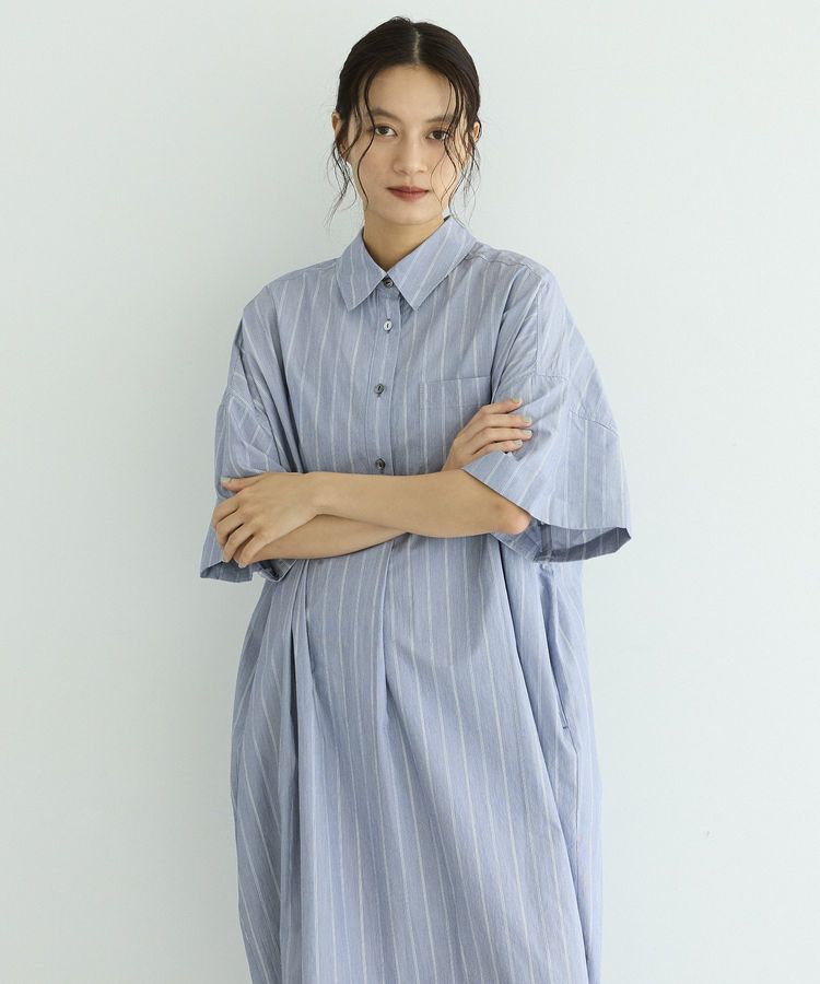 GARAGE OF GOOD CLOTHING「【日本製】ストライプスキッパーワンピース」|ワンピース|