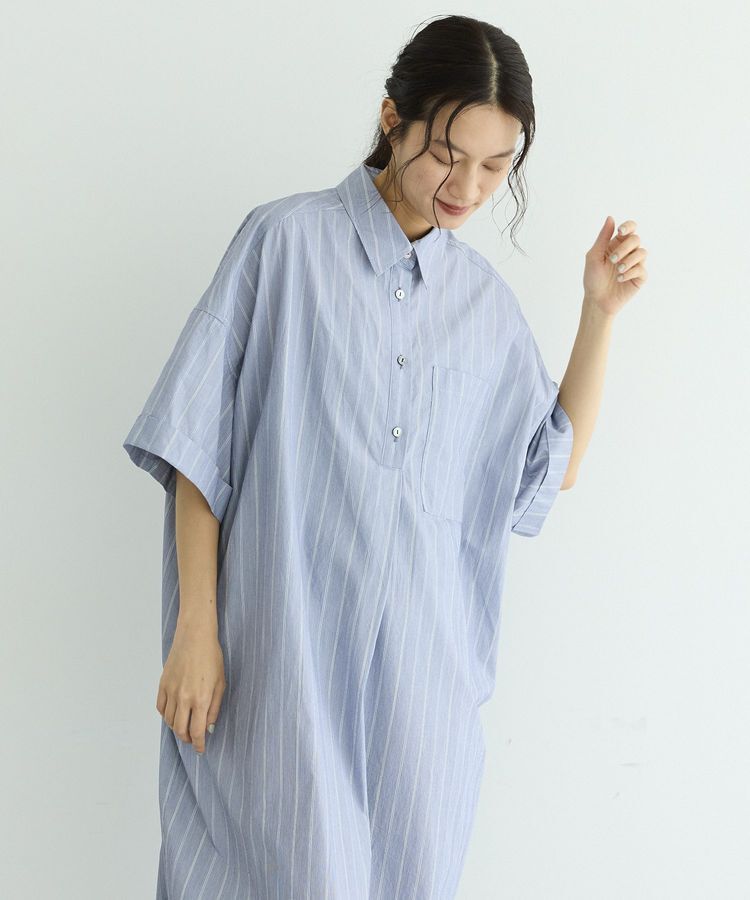GARAGE OF GOOD CLOTHING「【日本製】ストライプスキッパーワンピース」|ワンピース|
