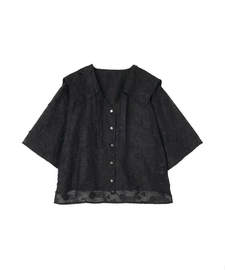 GARAGE OF GOOD CLOTHING「レースセーラー襟ブラウス」|シャツ・ブラウス|