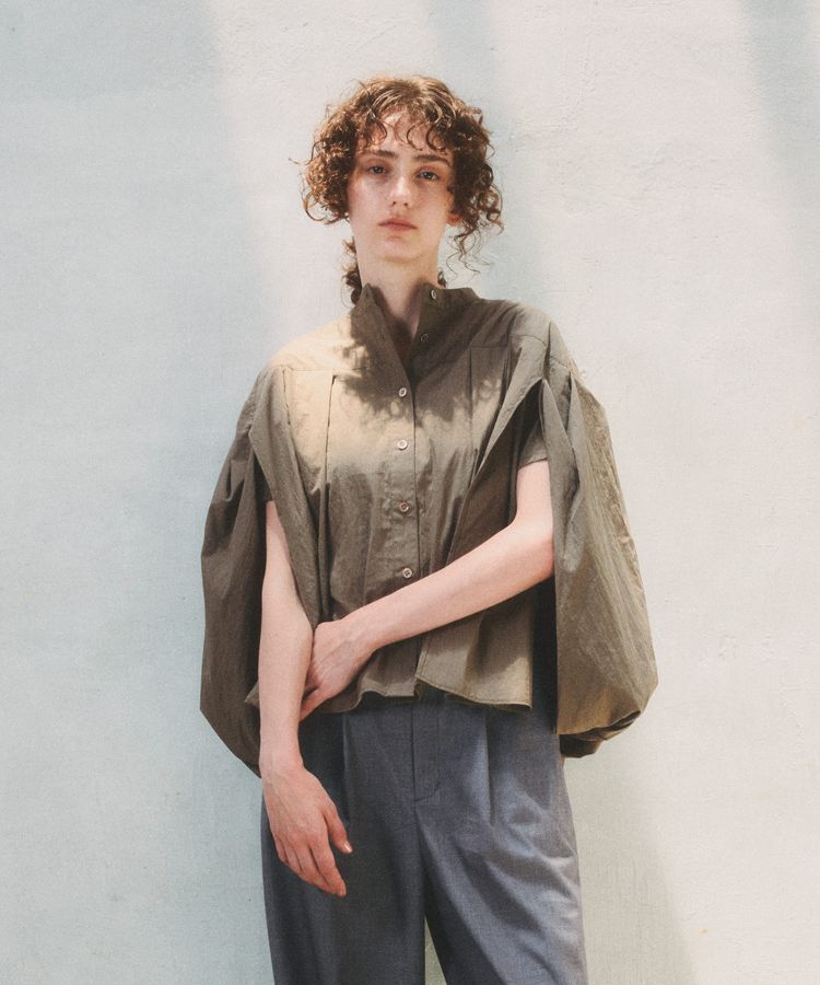 GARAGE OF GOOD CLOTHING「ケープライクバックバルーンブラウス」|シャツ・ブラウス|