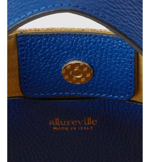 allureville「ラフィアスクエアハンドルバッグ」|トートバッグ|