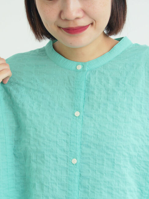 Samansa Mos2「【接触冷感】綿Pu混ゆるチュニック」|シャツ・ブラウス|