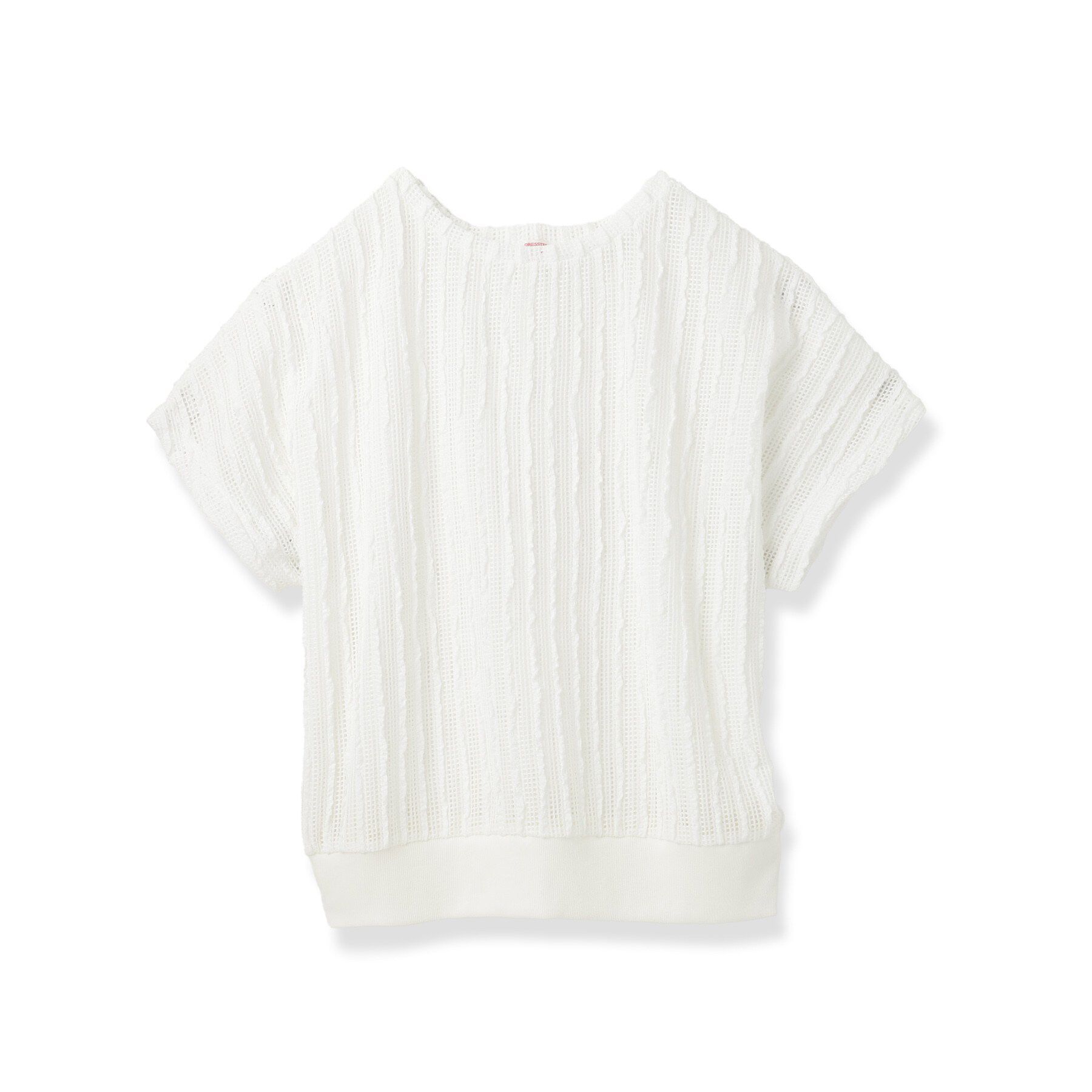 DRESSTERIOR「【体型カバー/日除け】ドルマンスリーブ シアーメッシュプルオーバー」|Tシャツ・カットソー|