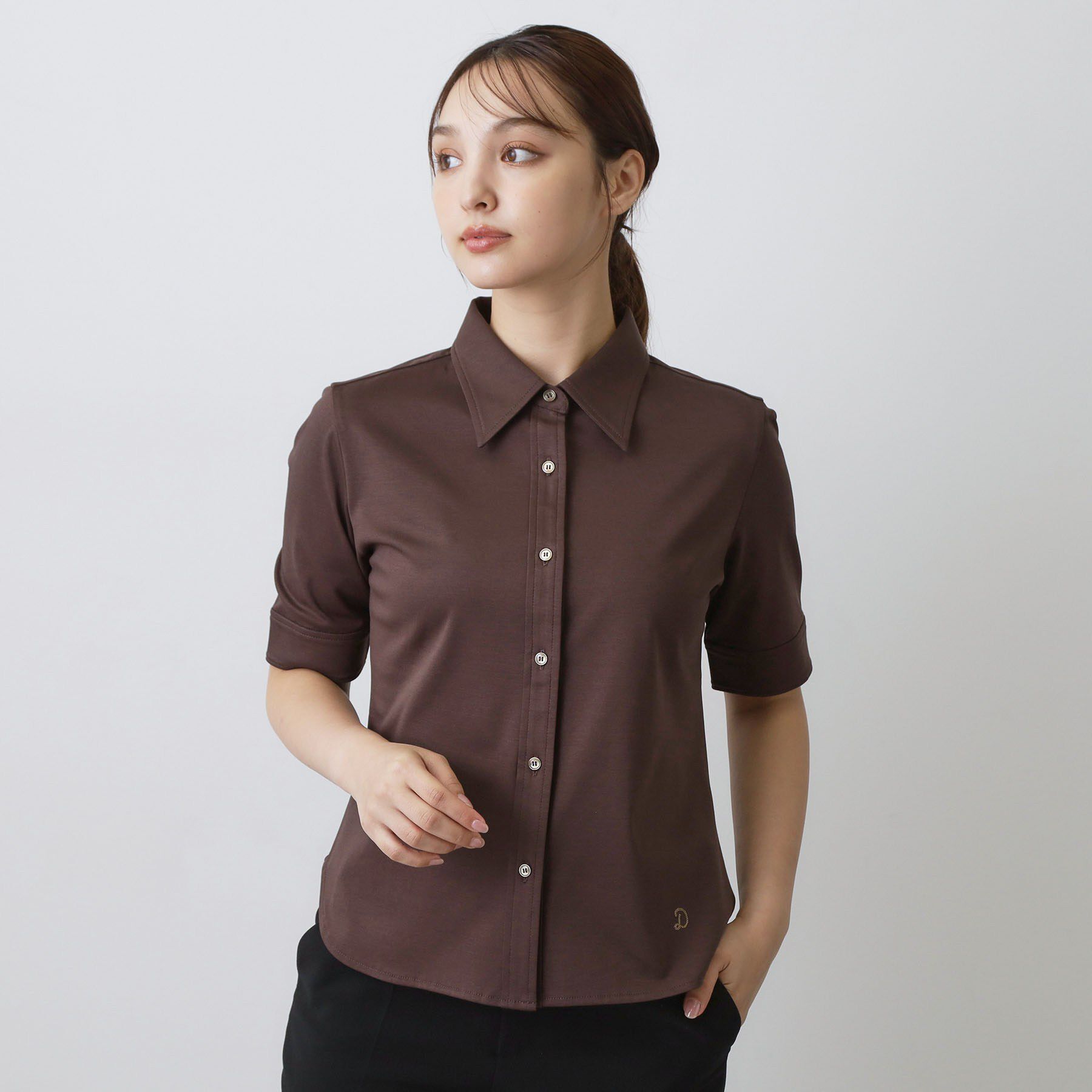 DRESSTERIOR「【接触冷感／抗菌防臭／消臭】ICE CLEAR COTTON ハーフスリーブシャツ」|Tシャツ・カットソー|