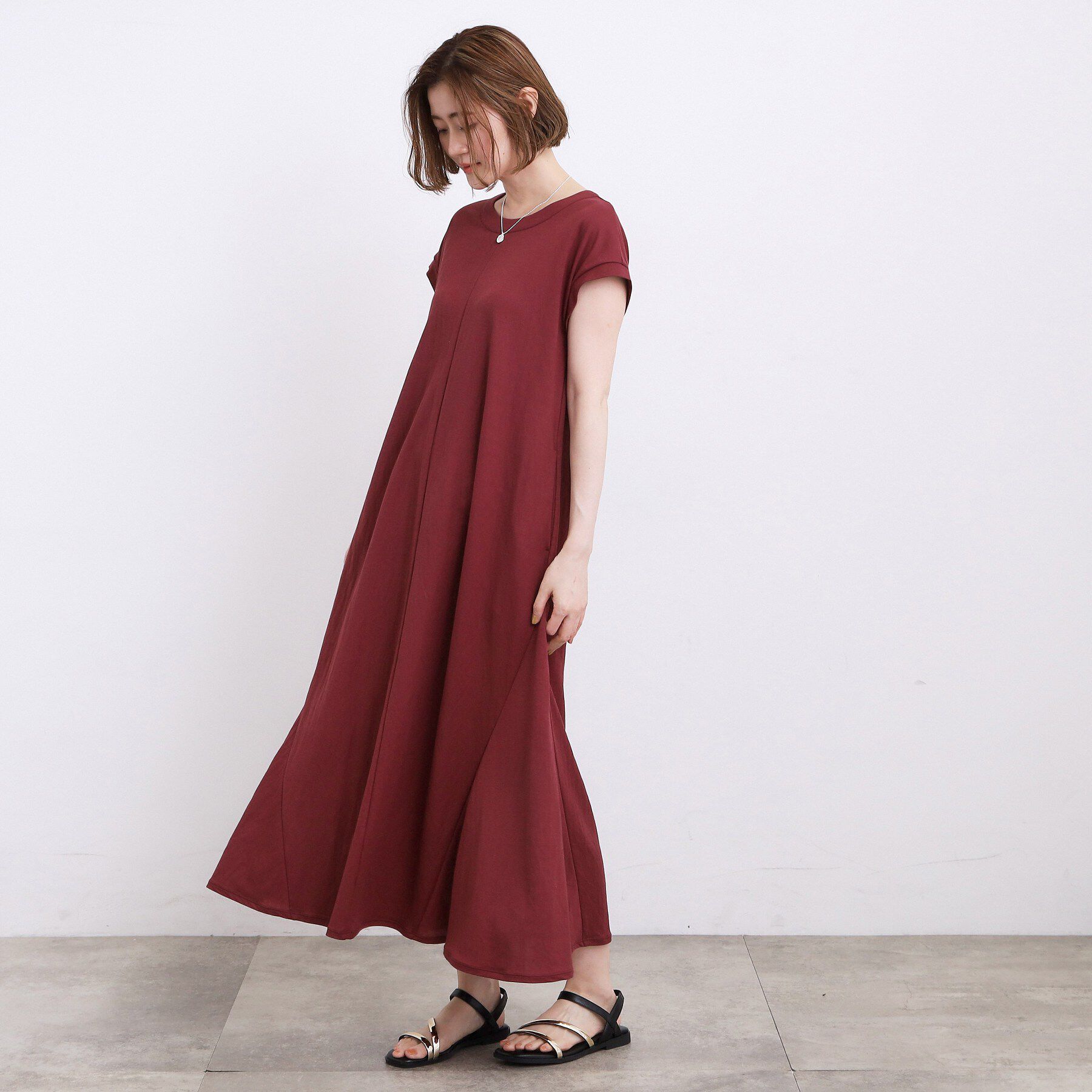 grove「【低身長さんも選べる着丈】モクロディフレンチワンピース」|ワンピース|