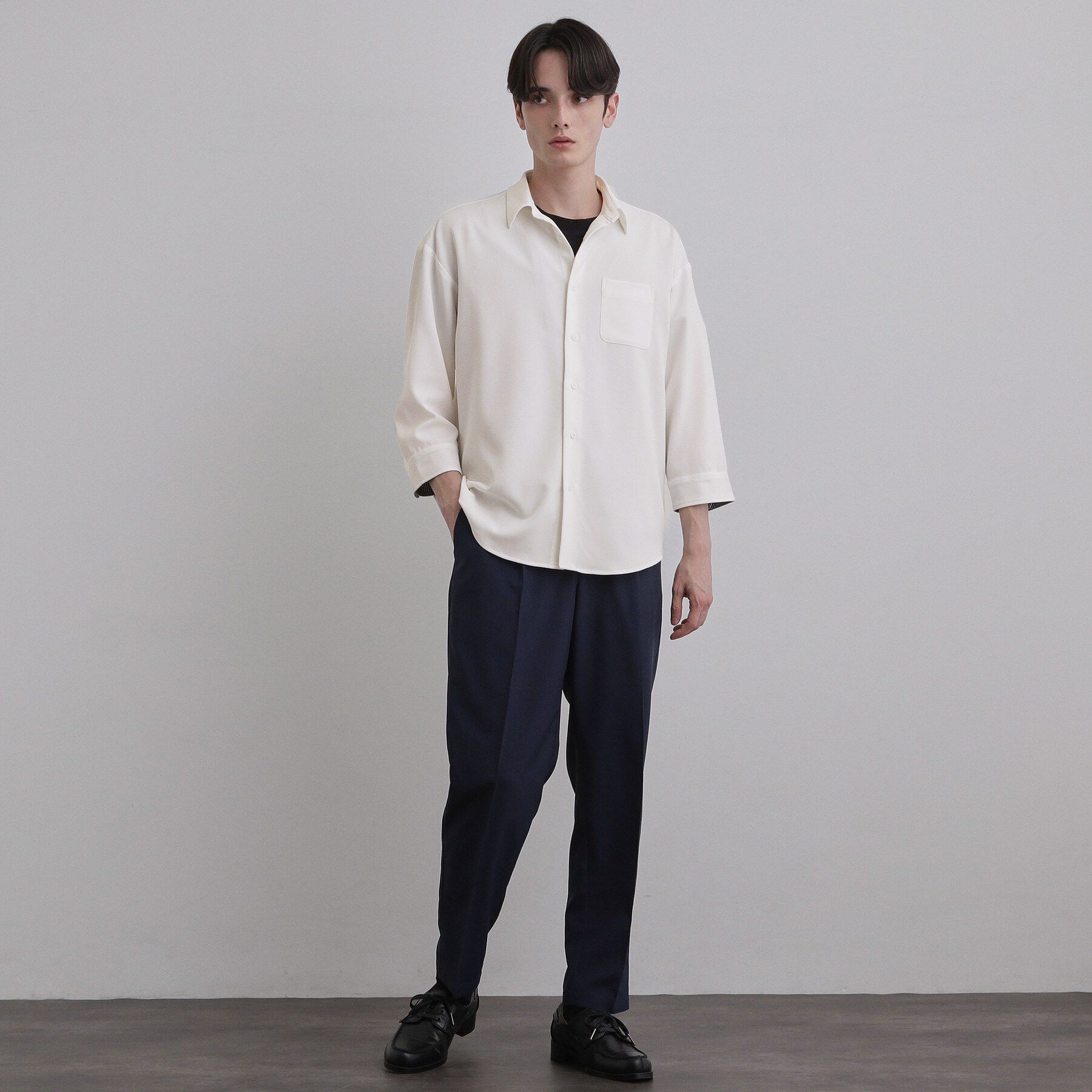tk.TAKEO KIKUCHI「COOLMAX（R）七分袖レギュラーシャツ」|シャツ・ブラウス|