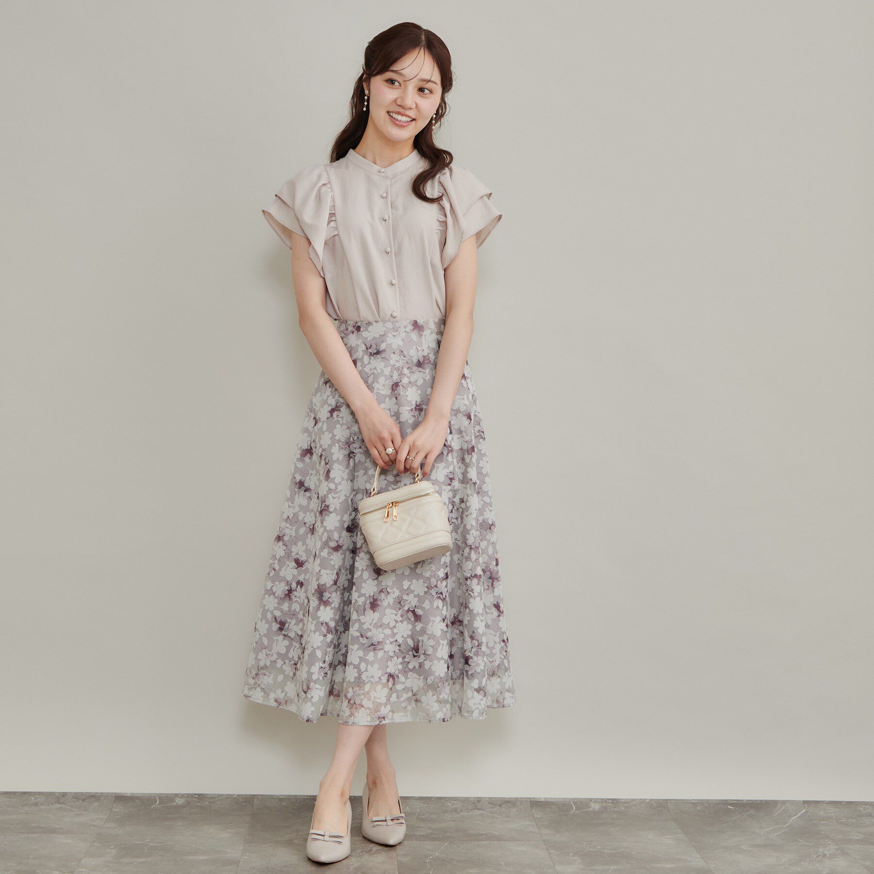 Couture broach「【さらっと軽い】ラッフルスリーブ ブラウス【洗濯機可】」|シャツ・ブラウス|