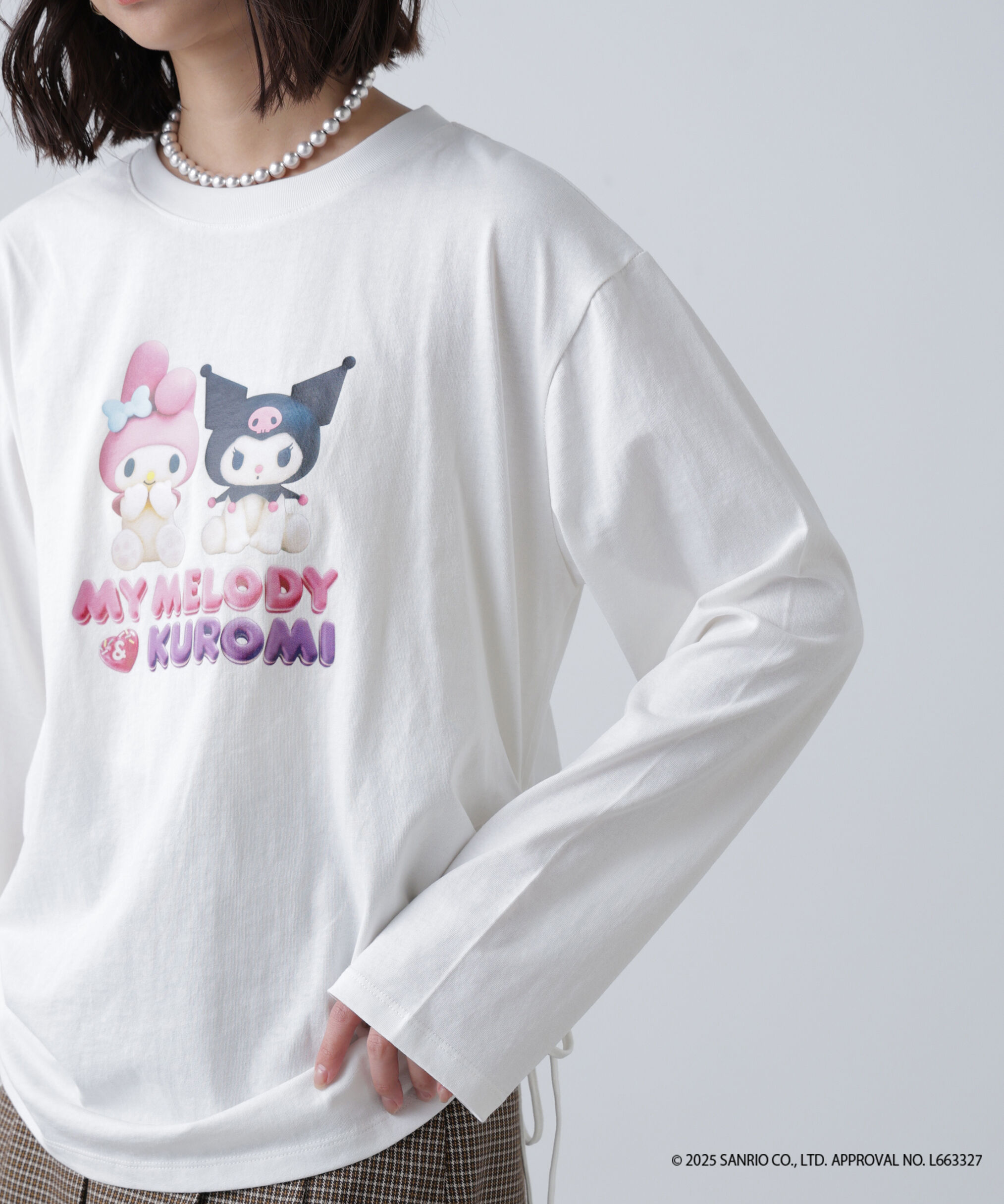  「〈メロクロコラボ〉ロングTシャツ」|Tシャツ・カットソー|