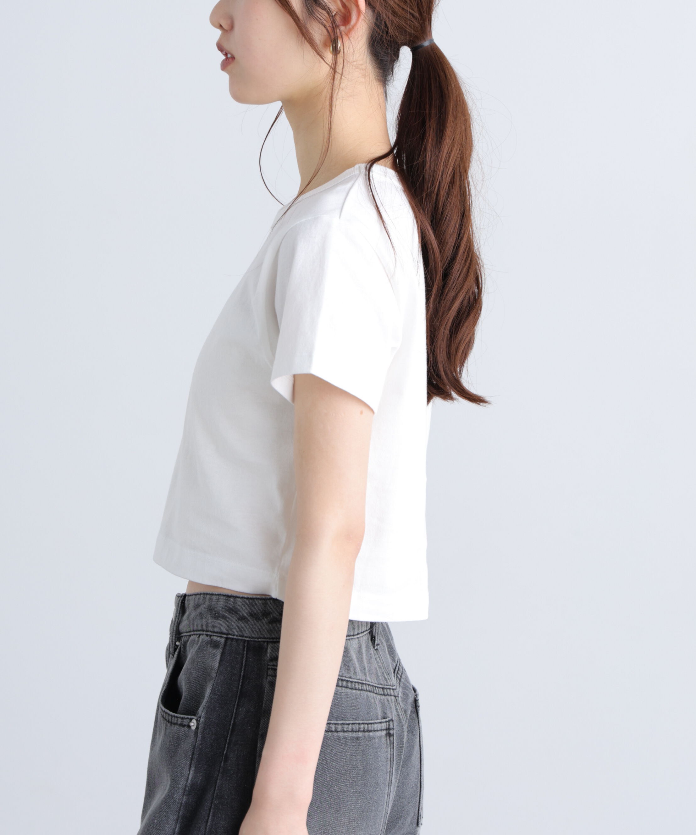  「USAコットンクルーネックTシャツ」|Tシャツ・カットソー|