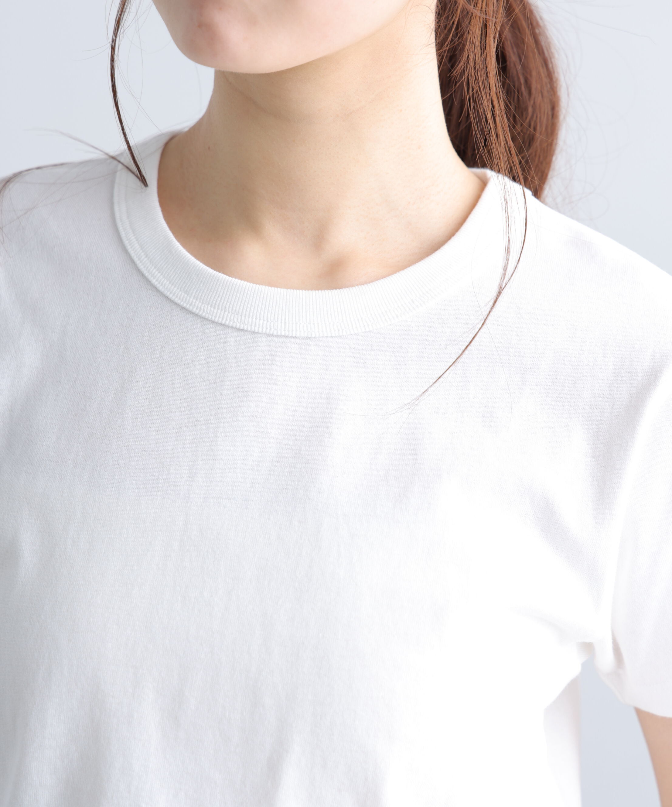  「USAコットンクルーネックTシャツ」|Tシャツ・カットソー|