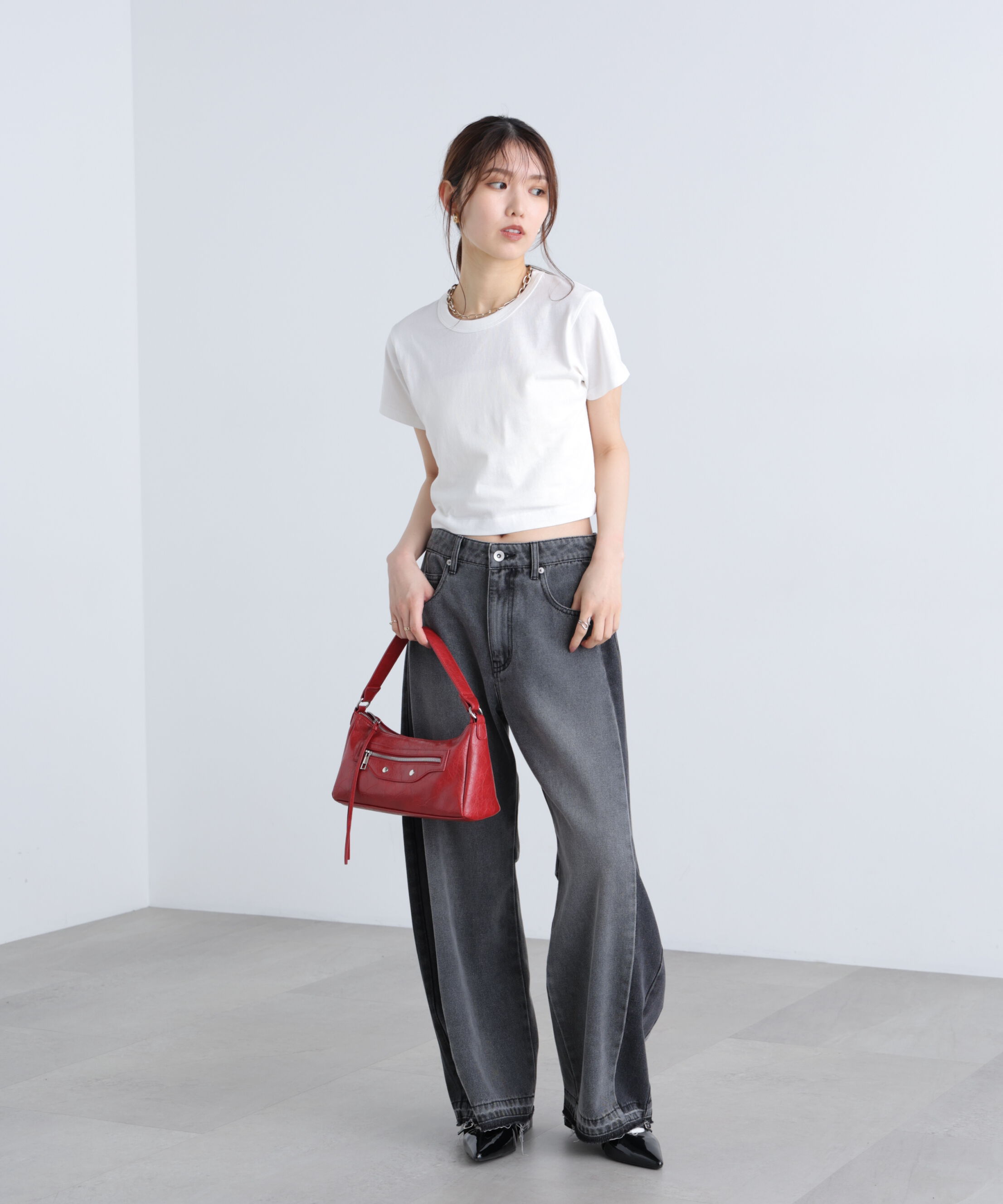  「USAコットンクルーネックTシャツ」|Tシャツ・カットソー|