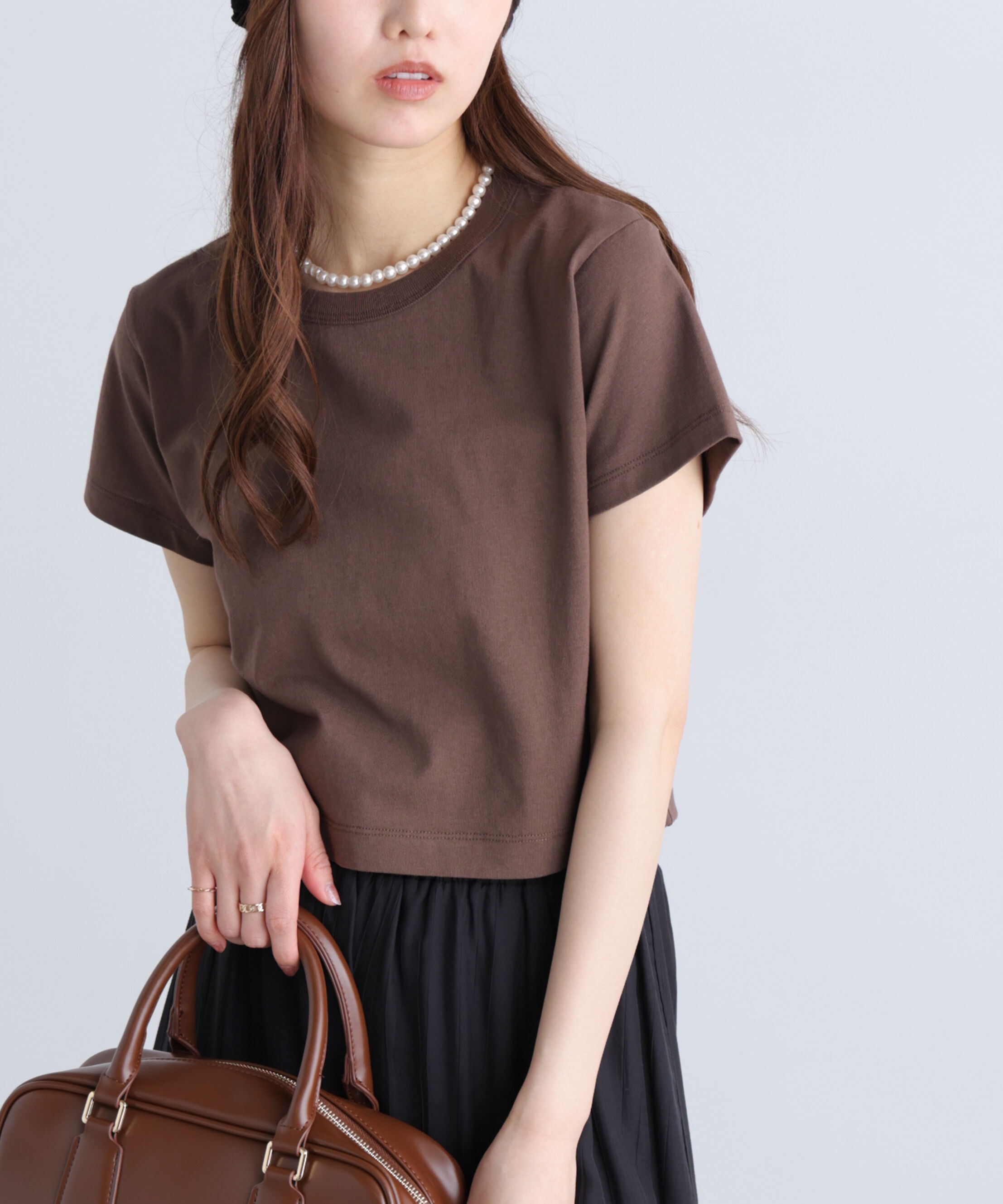 「USAコットンクルーネックTシャツ」|Tシャツ・カットソー|
