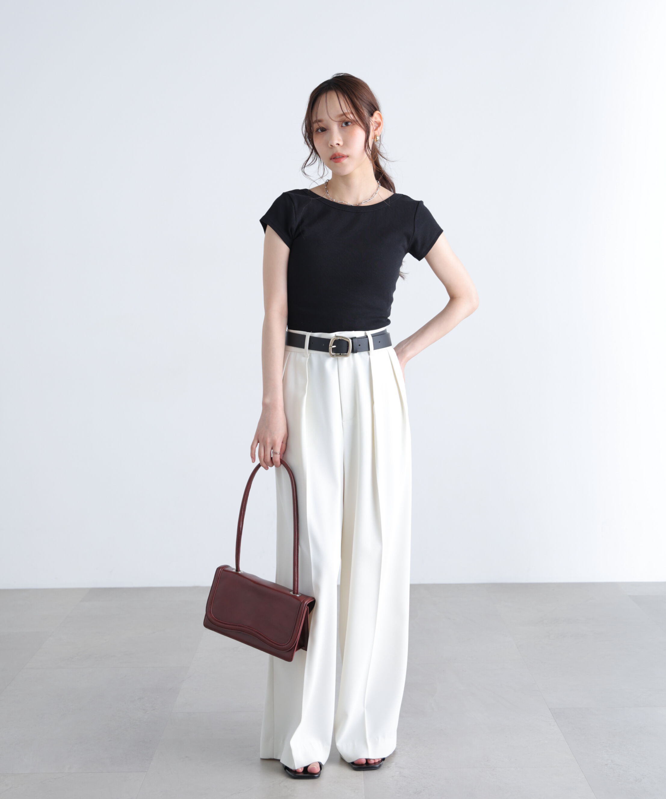  「〈MFM〉バックオープン半袖カットソー」|Tシャツ・カットソー|