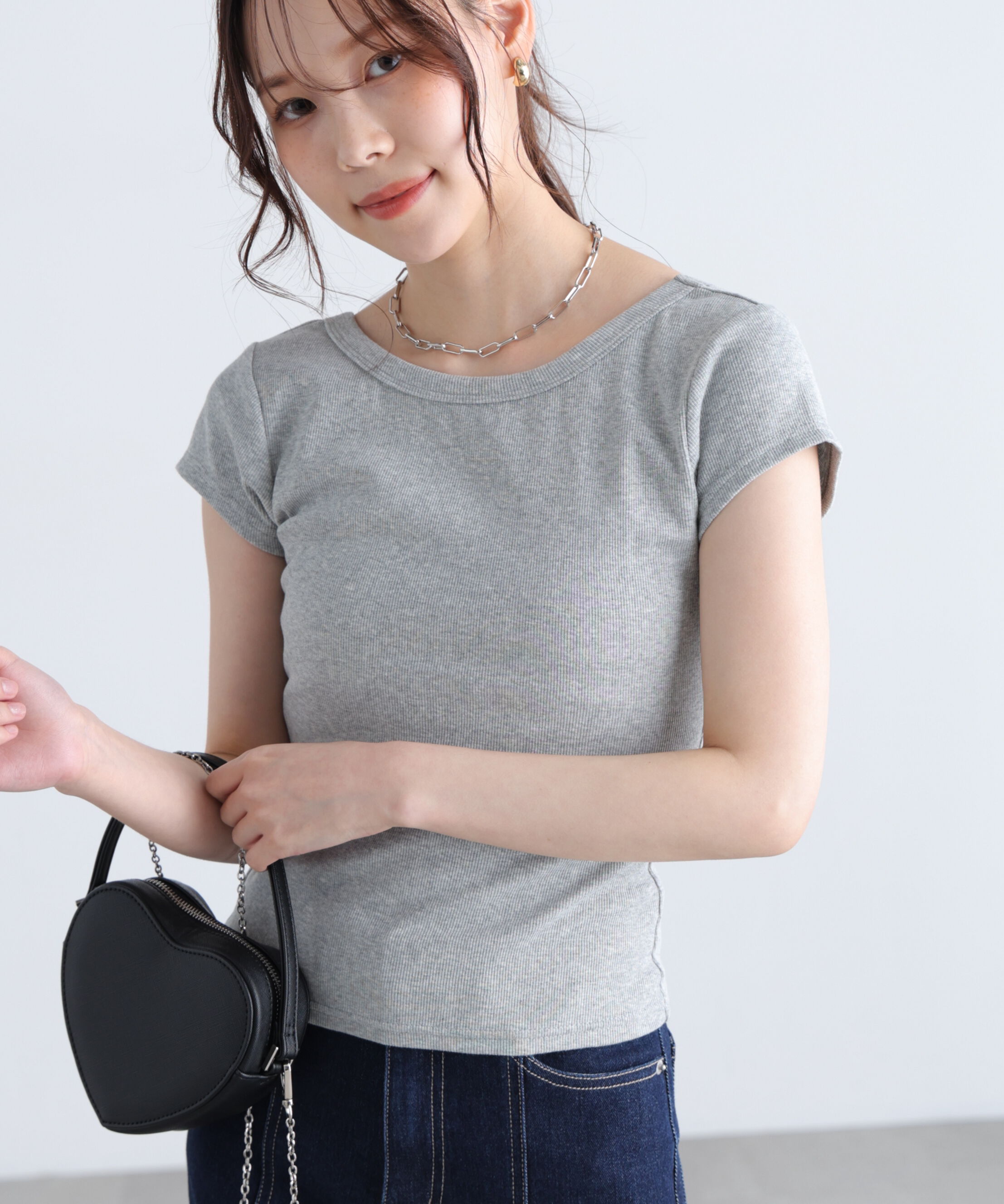  「〈MFM〉バックオープン半袖カットソー」|Tシャツ・カットソー|