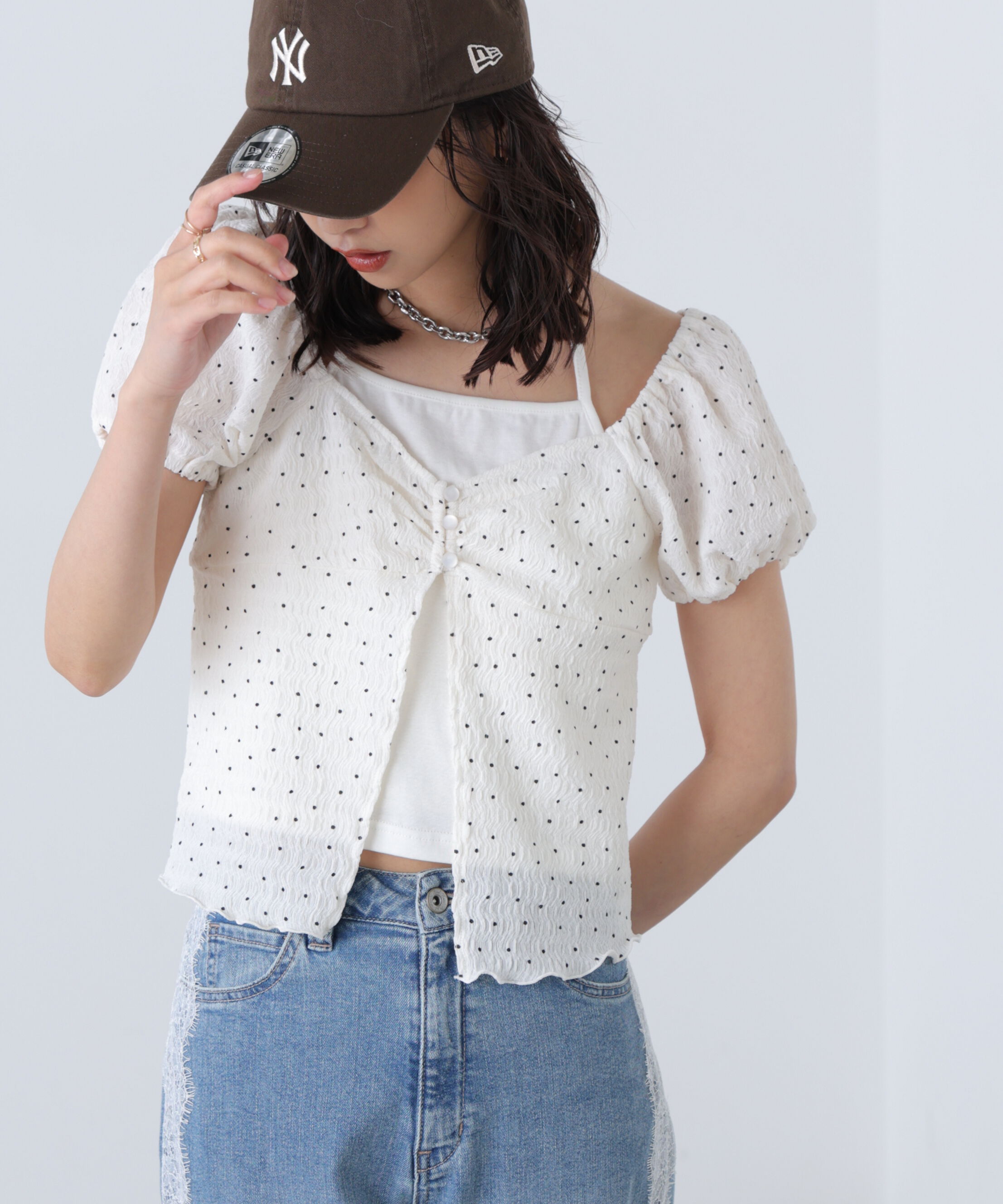  「ホルターレイヤードカットソー」|Tシャツ・カットソー|オフベースド 1