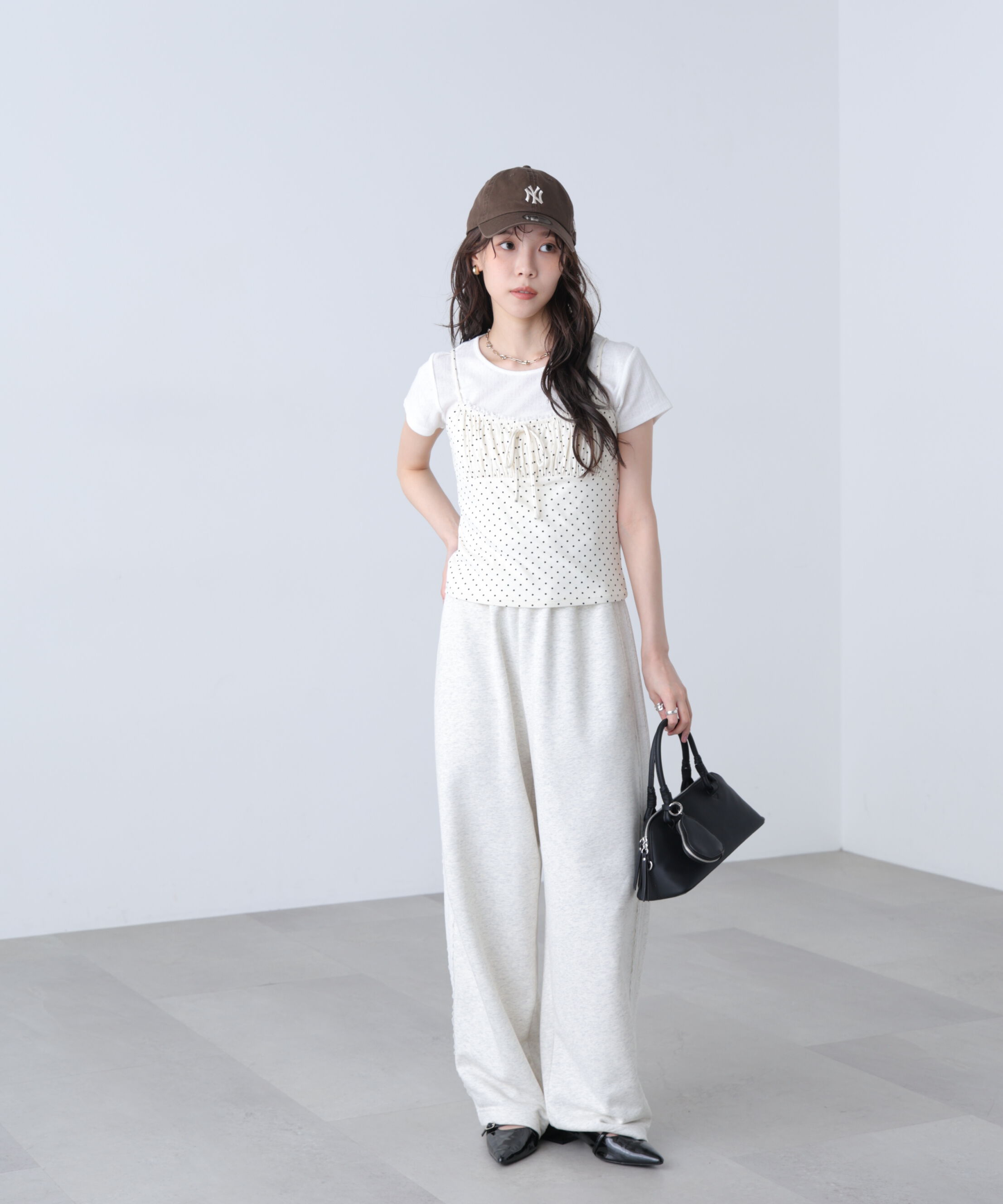  「針抜きテレコTシャツ&times;アソートキャミセット」|Tシャツ・カットソー|
