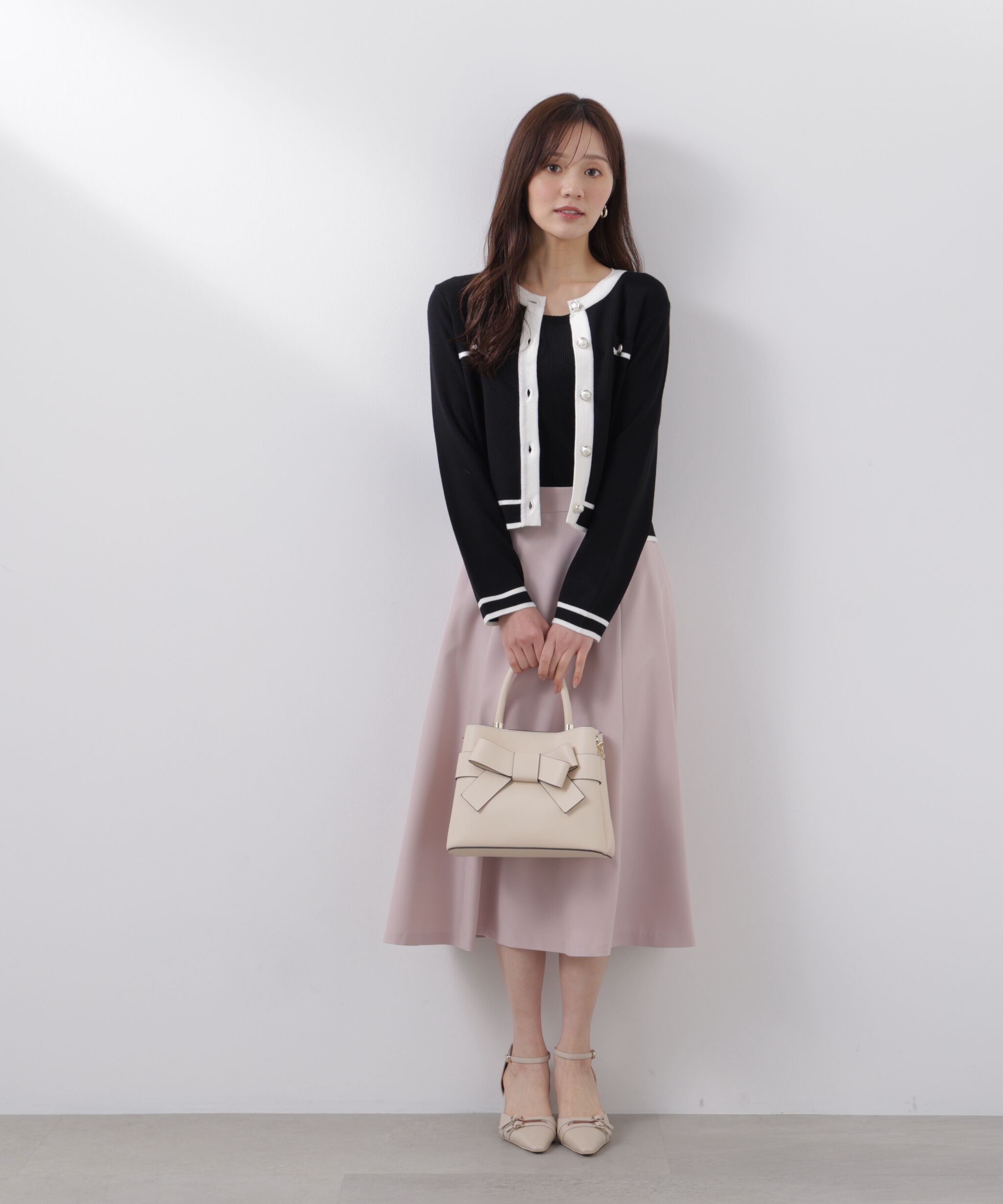 PROPORTION BODY DRESSING「バイカラーアンサンブル　26SS」|ニット・セーター|