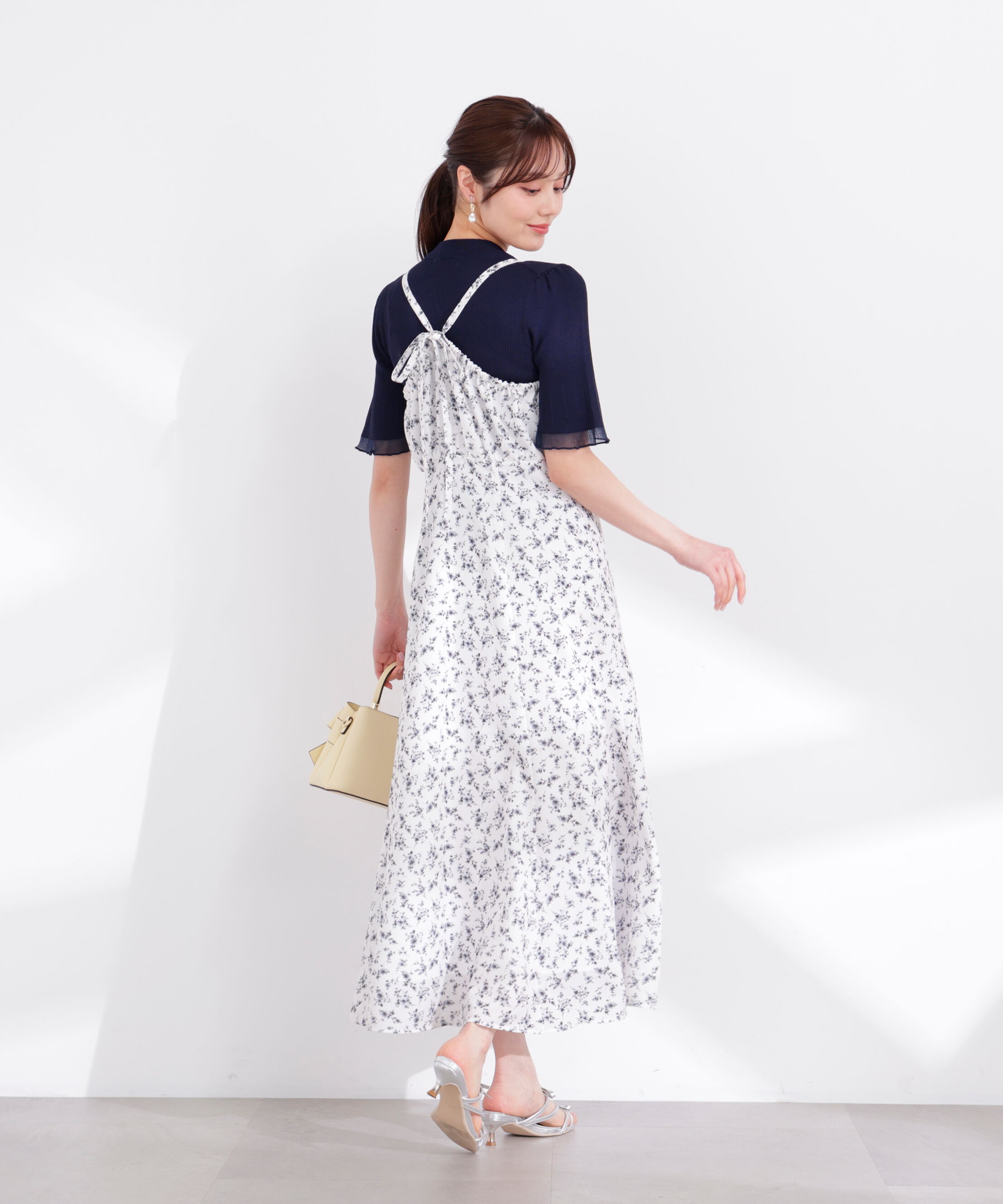 PROPORTION BODY DRESSING「部分シアー半袖ニット 26SS」|ニット・セーター|