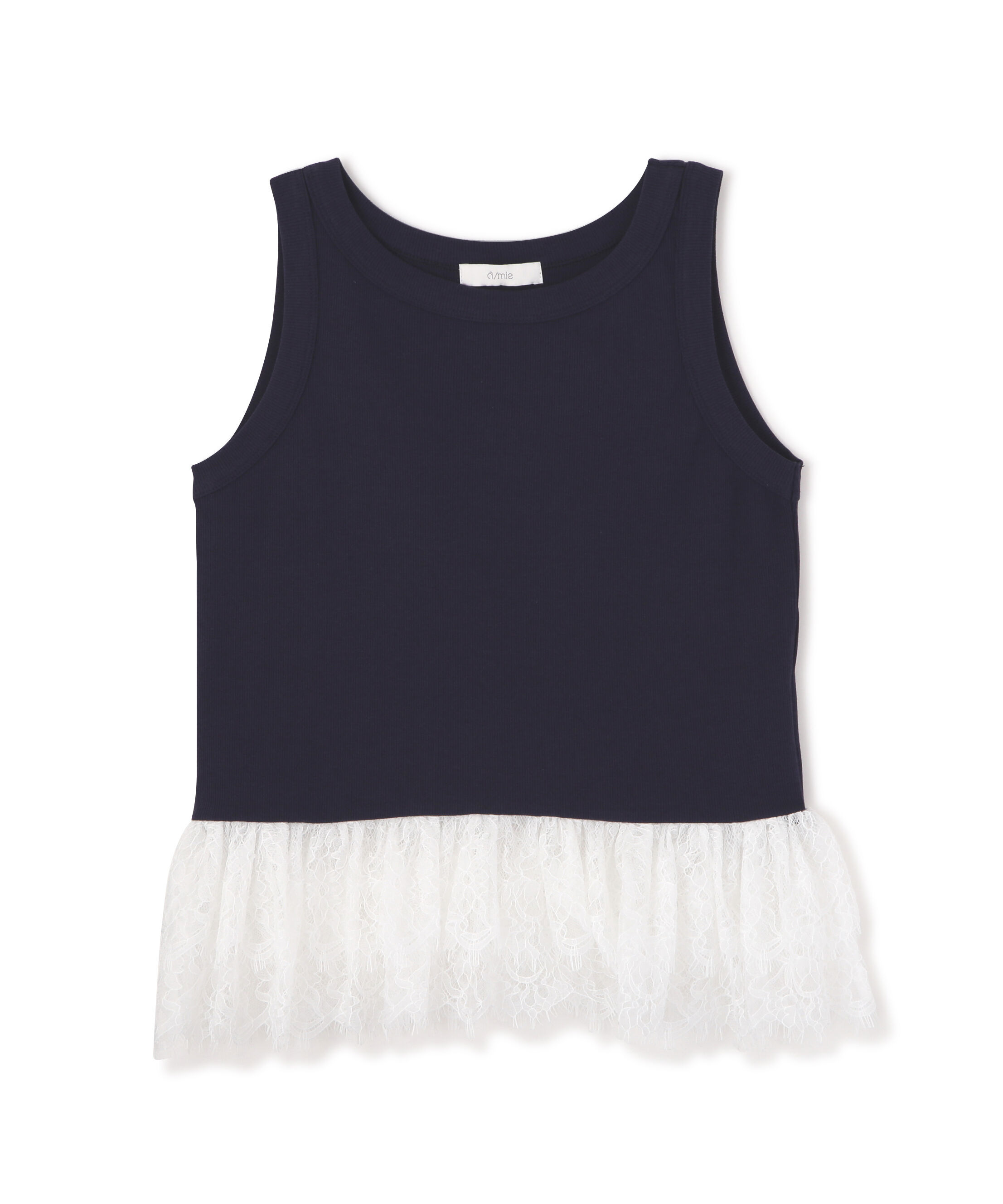 PROPORTION BODY DRESSING「＜中川紅葉さん着用＞〈a/mie〉レースペプラムタンク」|Tシャツ・カットソー|