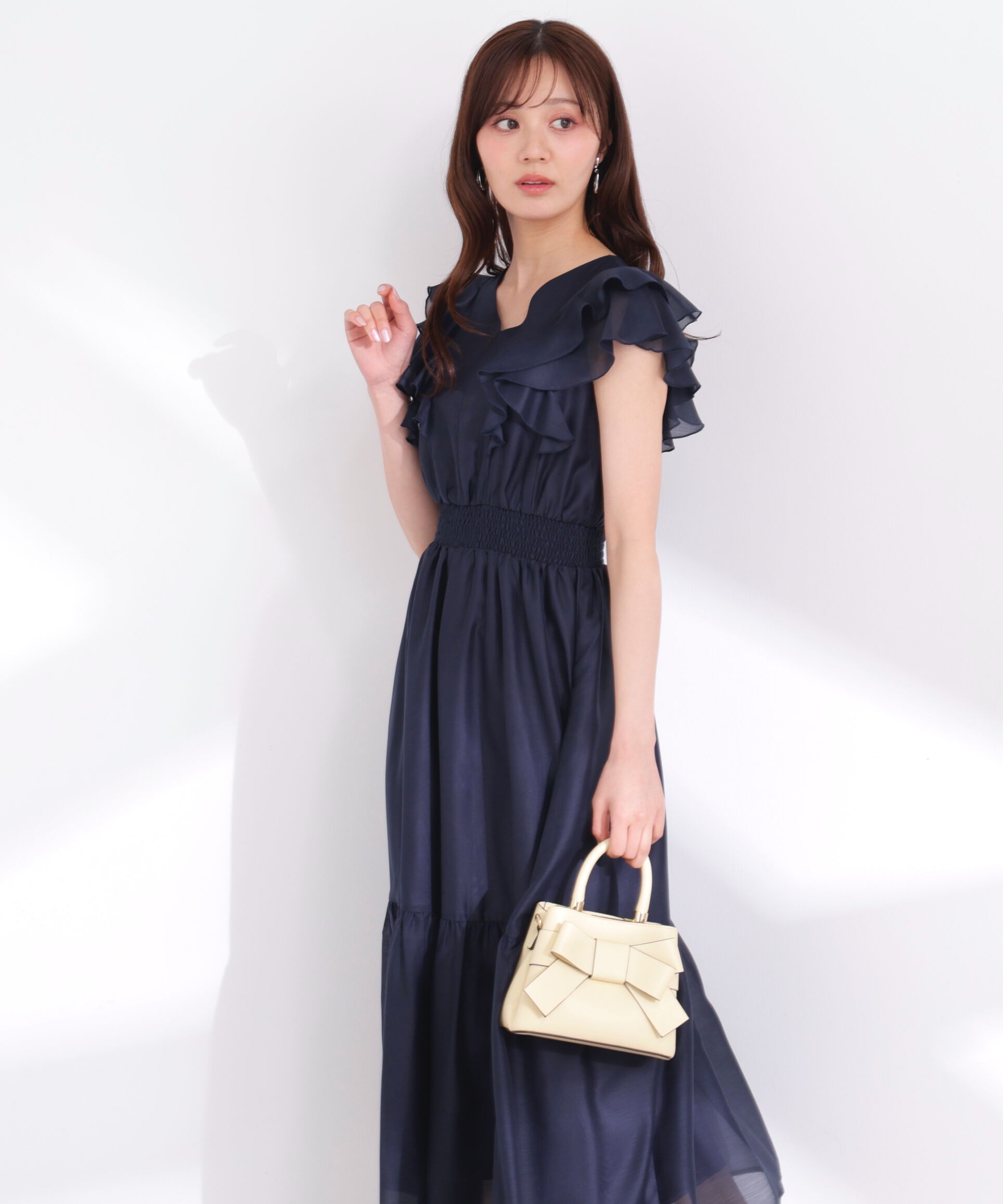PROPORTION BODY DRESSING「ラッフルスリーブワンピース 26SS」|ワンピース|