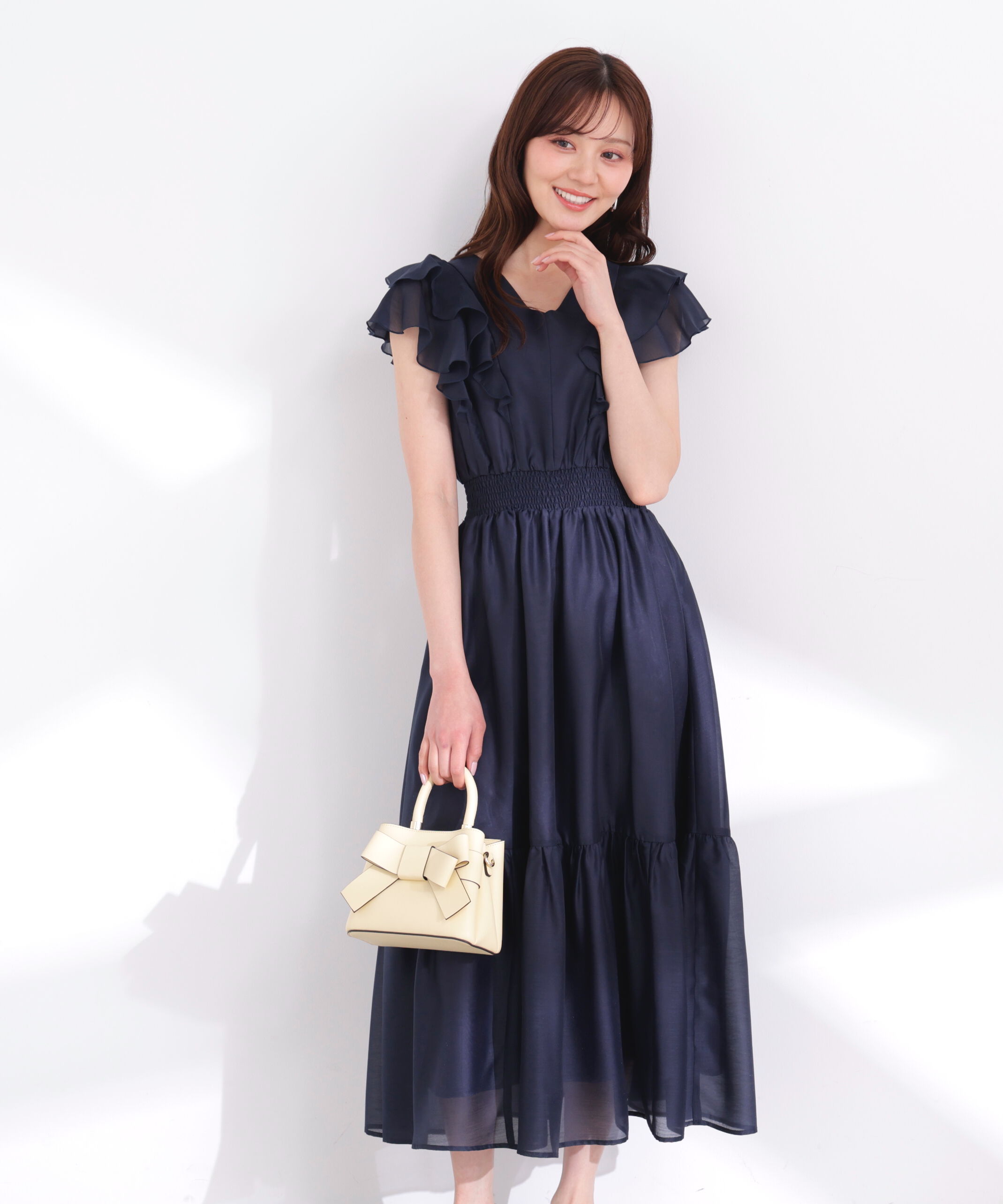 PROPORTION BODY DRESSING「ラッフルスリーブワンピース 26SS」|ワンピース|