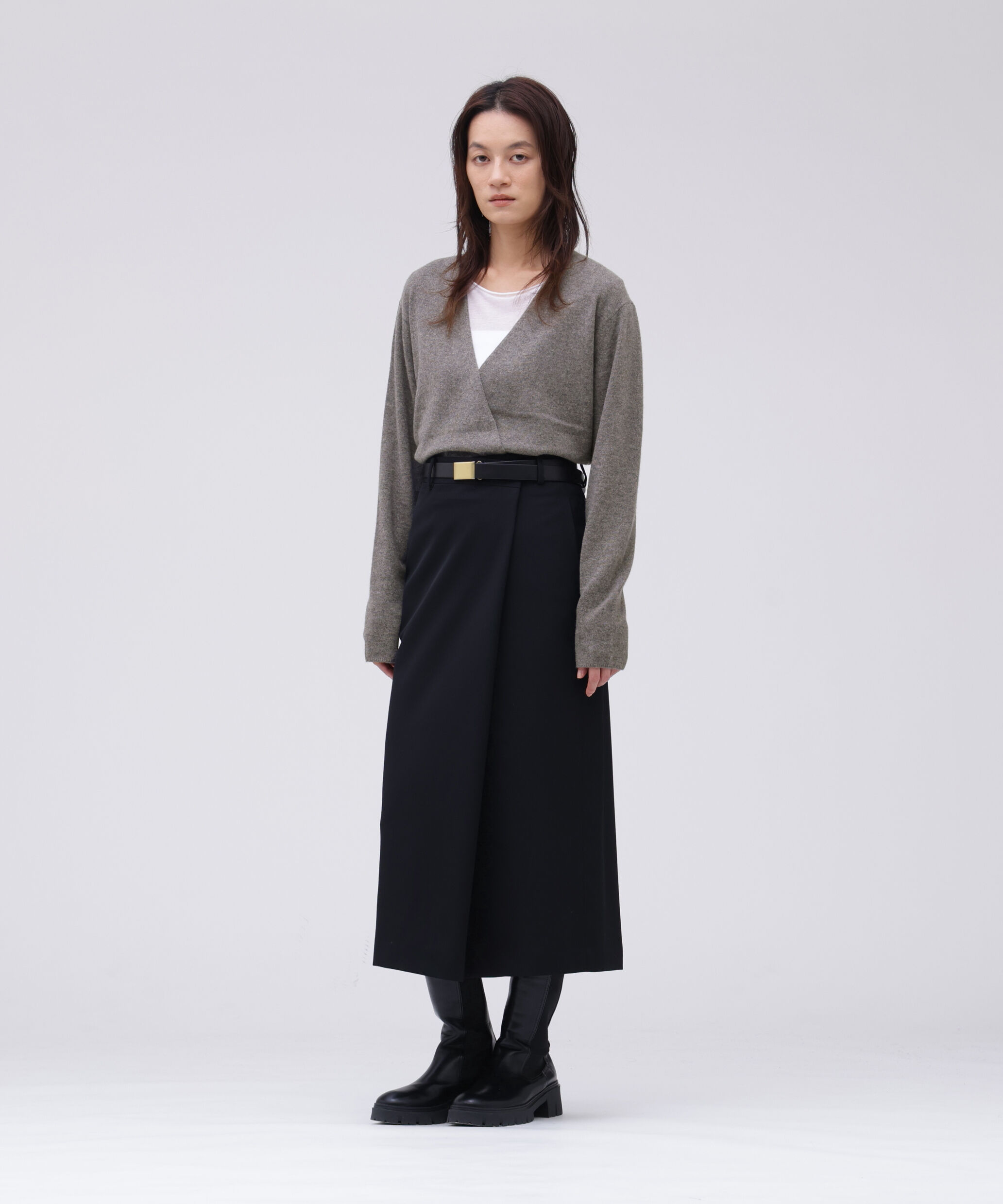 YLEVE 「YLEVE / CASHMERE KNIT WRAP CARDIGAN」|ニット・セーター|