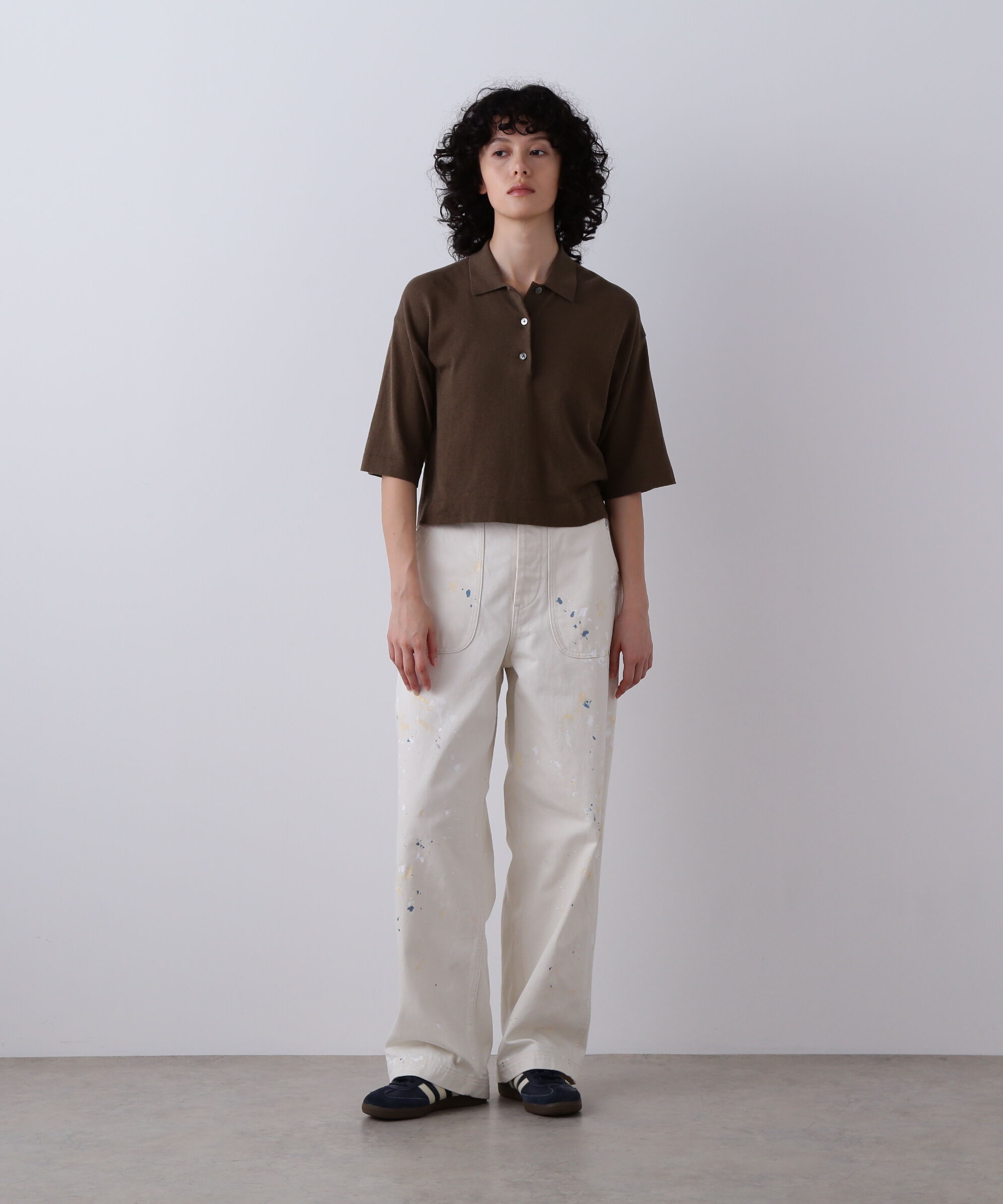 YLEVE 「YLEVE / COTTON LINEN KNIT POLO」|ニット・セーター|