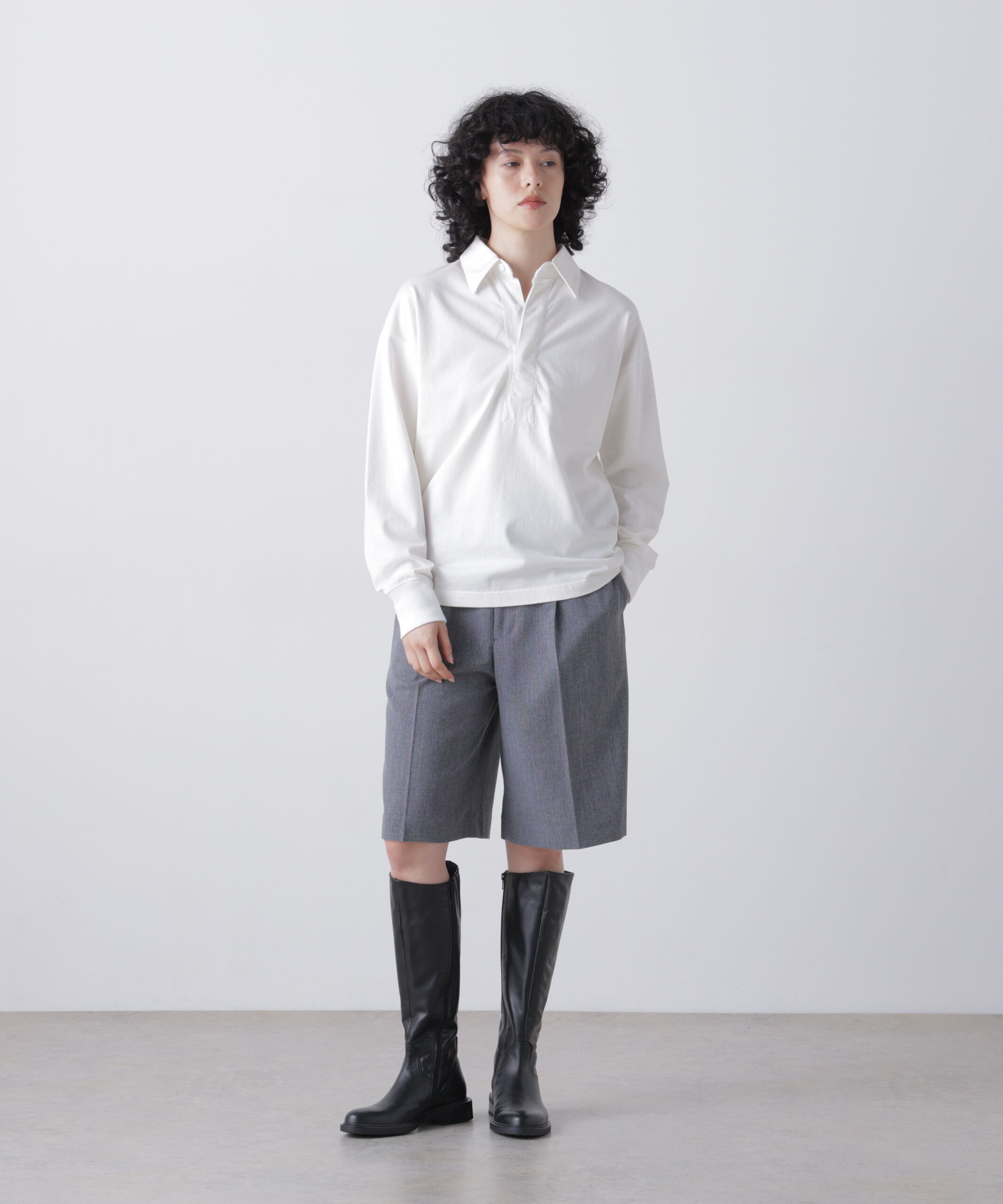 YLEVE 「YLEVE / PIGMENT-DYED COTTON RUGBY SHIRT」|Tシャツ・カットソー|